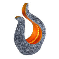 SOLARLEUCHTE  - Goldfarben/Grau, Design, Kunststoff (23,5/11/34,5cm) - Globo