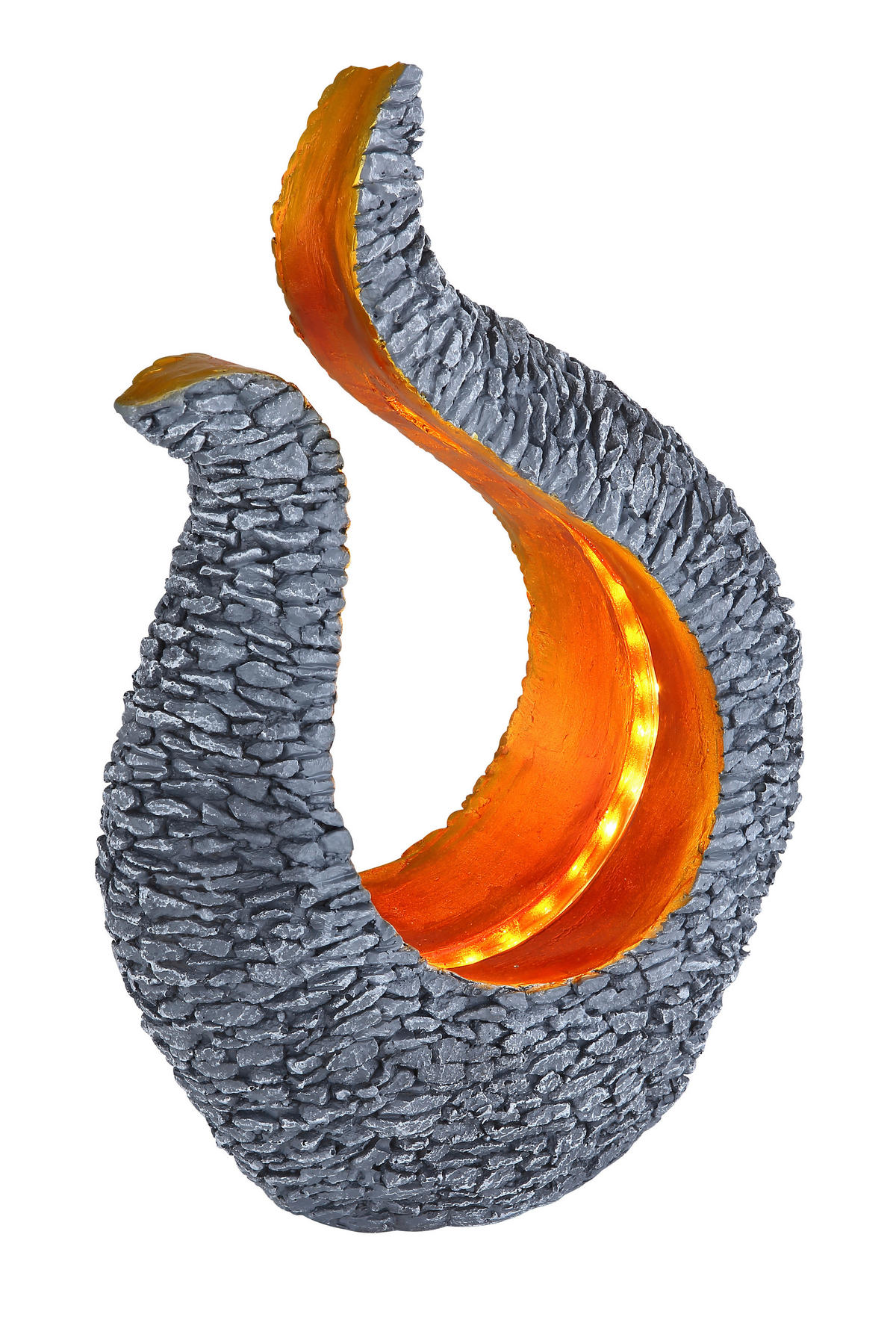 SOLARLEUCHTE  - Goldfarben/Grau, Design, Kunststoff (23,5/11/34,5cm) - Globo