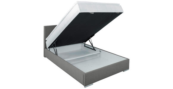 BOXBETT 90/200 cm  in Grau  - Chromfarben/Grau, KONVENTIONELL, Kunststoff/Textil (90/200cm) - Carryhome