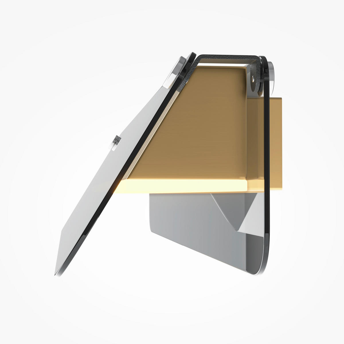 WANDLEUCHTE Flat 43/8.2/43 cm  - Schwarz, Design, Metall (43/8.2/43cm) - MAYTONI