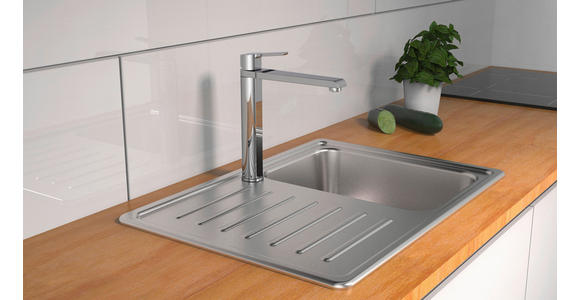 WASCHTISCHARMATUR 4,8/28,2/24,7 cm - Chromfarben, Basics, Metall (4,8/28,2/24,7cm) - Xora