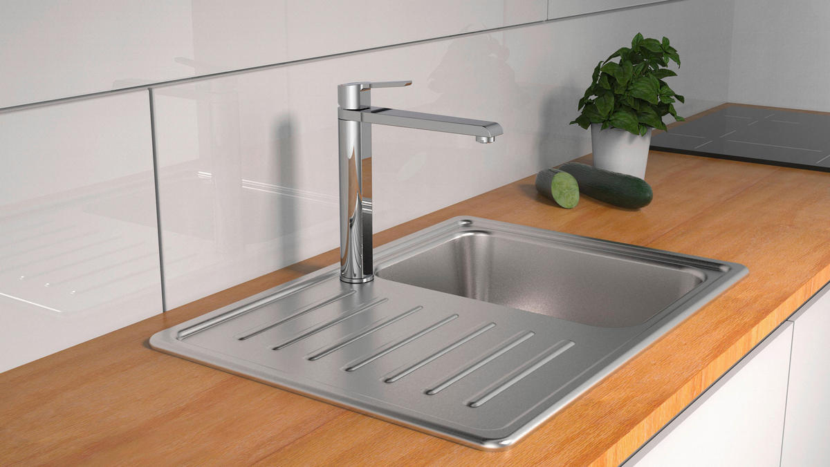 WASCHTISCHARMATUR 4,8/28,2/24,7 cm  - Chromfarben, Basics, Metall (4,8/28,2/24,7cm) - Xora