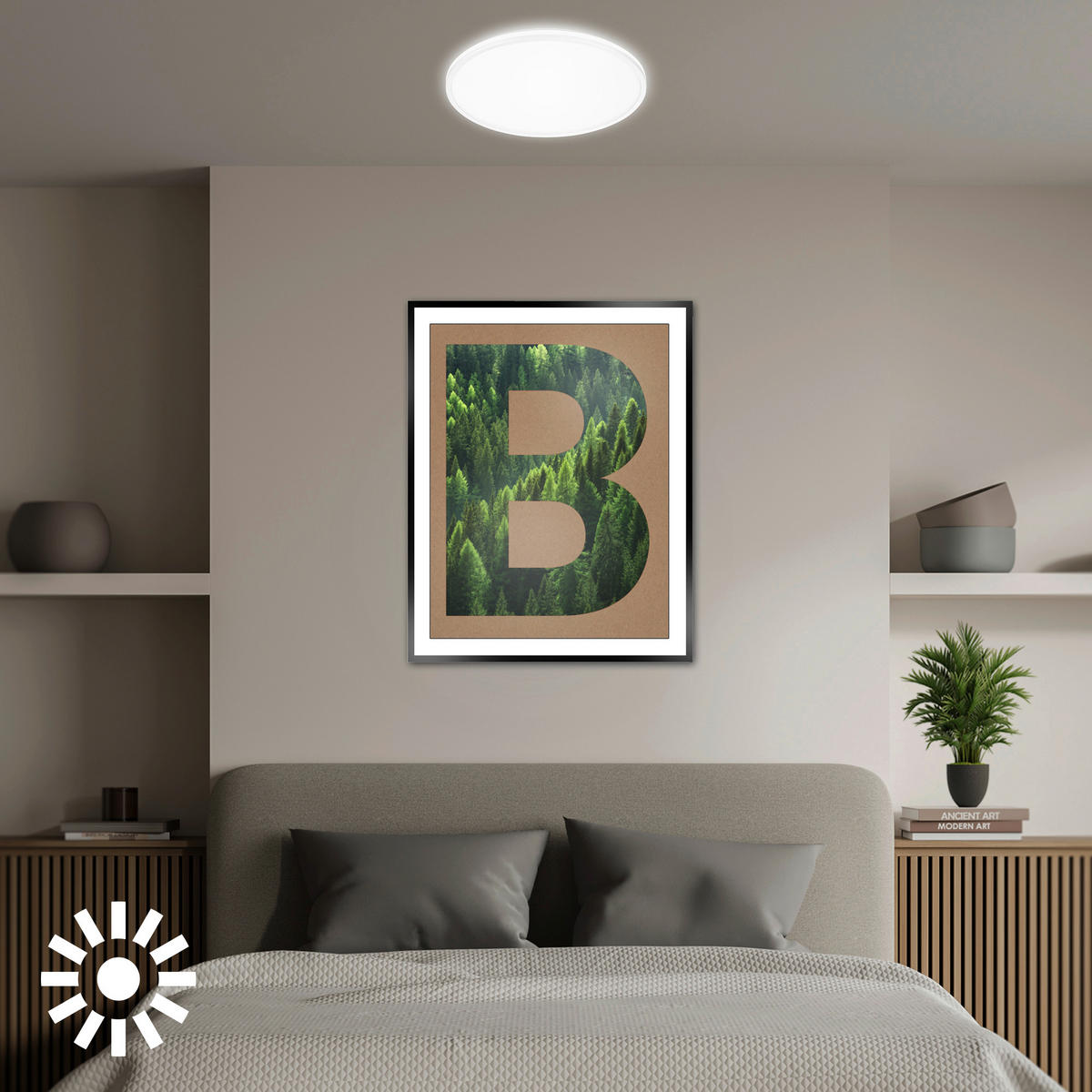 LED-DECKENLEUCHTE Pulap 33/6 cm   - Weiß, Basics, Kunststoff (33/6cm) - Briloner