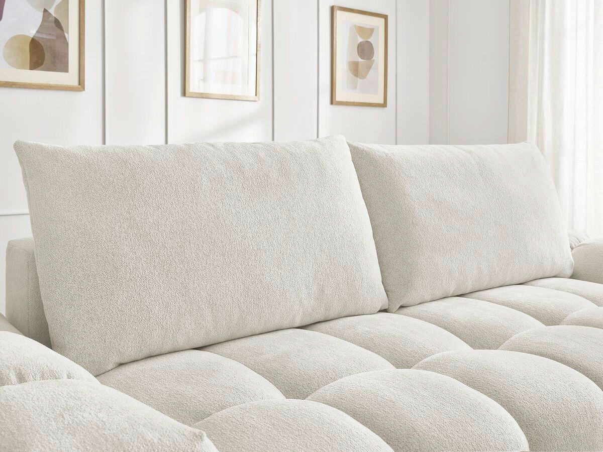 SCHLAFSOFA Flachgewebe Weiß  - Schwarz/Weiß, MODERN, Kunststoff/Textil (278/115/90cm) - Livetastic