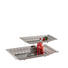 PLATTE - Silberfarben, Basics, Glas/Metall (44,5/26/6cm) - Ambia Home