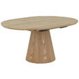ESSTISCH Eichefarben oval  ausziehbar  - Eichefarben, Design, Holz/Holzwerkstoff (120/160/120/76cm) - Carryhome