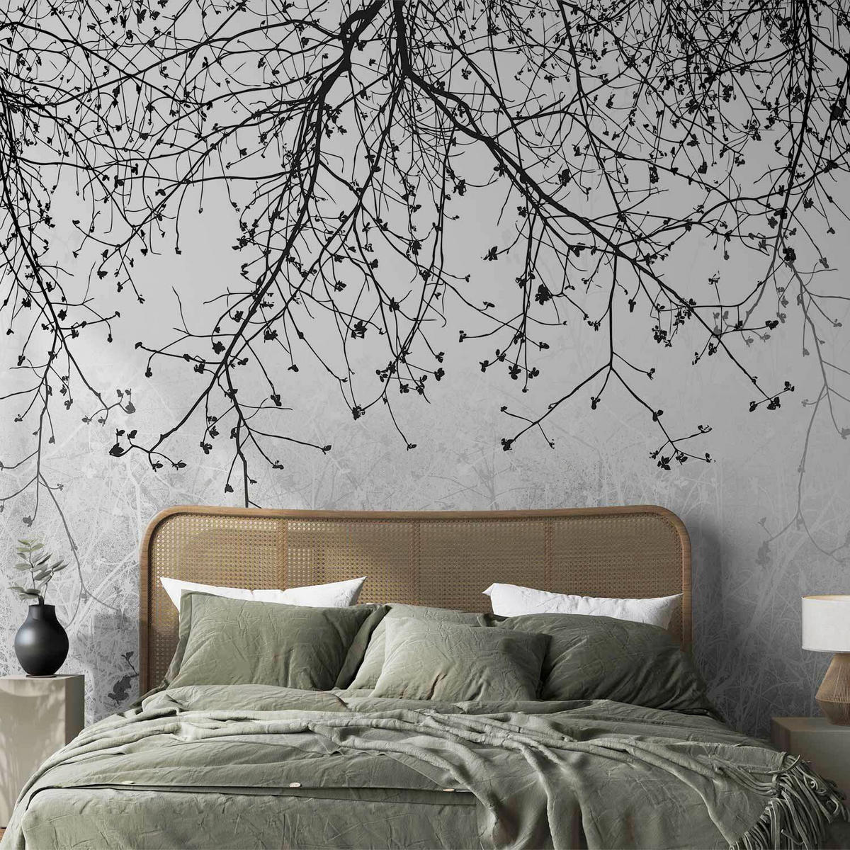 FOTOTAPETE  - Schwarz/Grau, LIFESTYLE, Textil (400/280cm) - artgeist