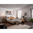 BOXSPRINGBETT 180/200 cm  in Hellgrau, Greige  - Greige/Hellgrau, Design, Textil/Metall (180/200cm) - Johann Jakob