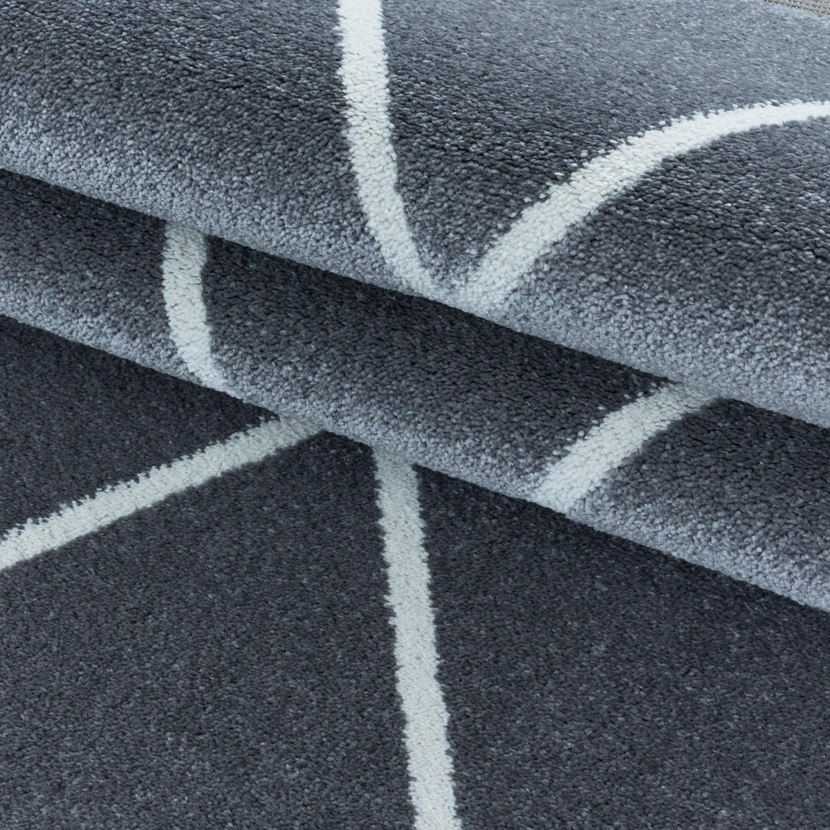 HOCHFLORTEPPICH 80/150 cm Rio 4601 silber Silberfarben  - Silberfarben, Basics, Textil (80/150cm)