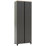 GARDEROBENSCHRANK Dieter Knoll  in 70/193/37 cm  - Eichefarben/Anthrazit, Design, Holz/Holzwerkstoff (70/193/37cm) - Dieter Knoll