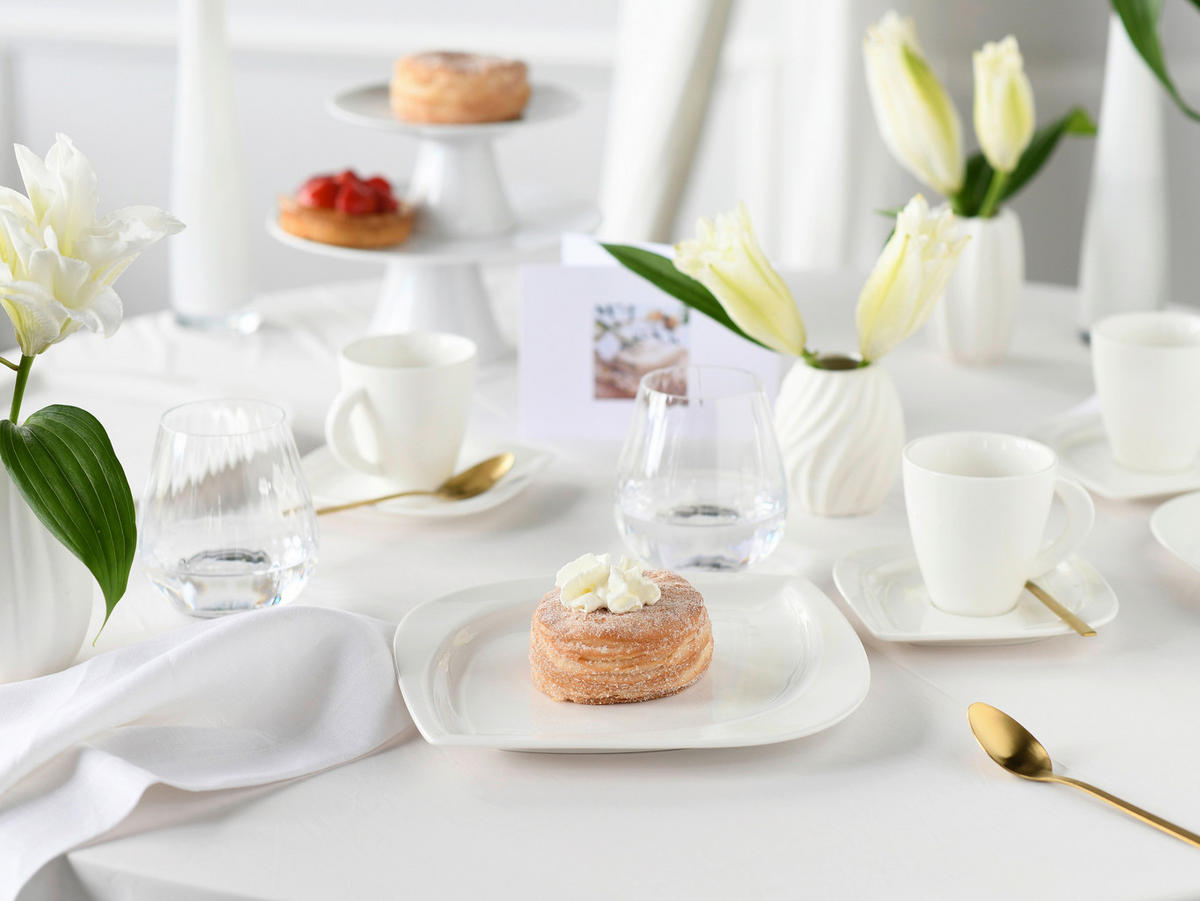 KAFFESERVIS Melbourne 18 delar  - cremefärgad, Basics, keramik - Creatable