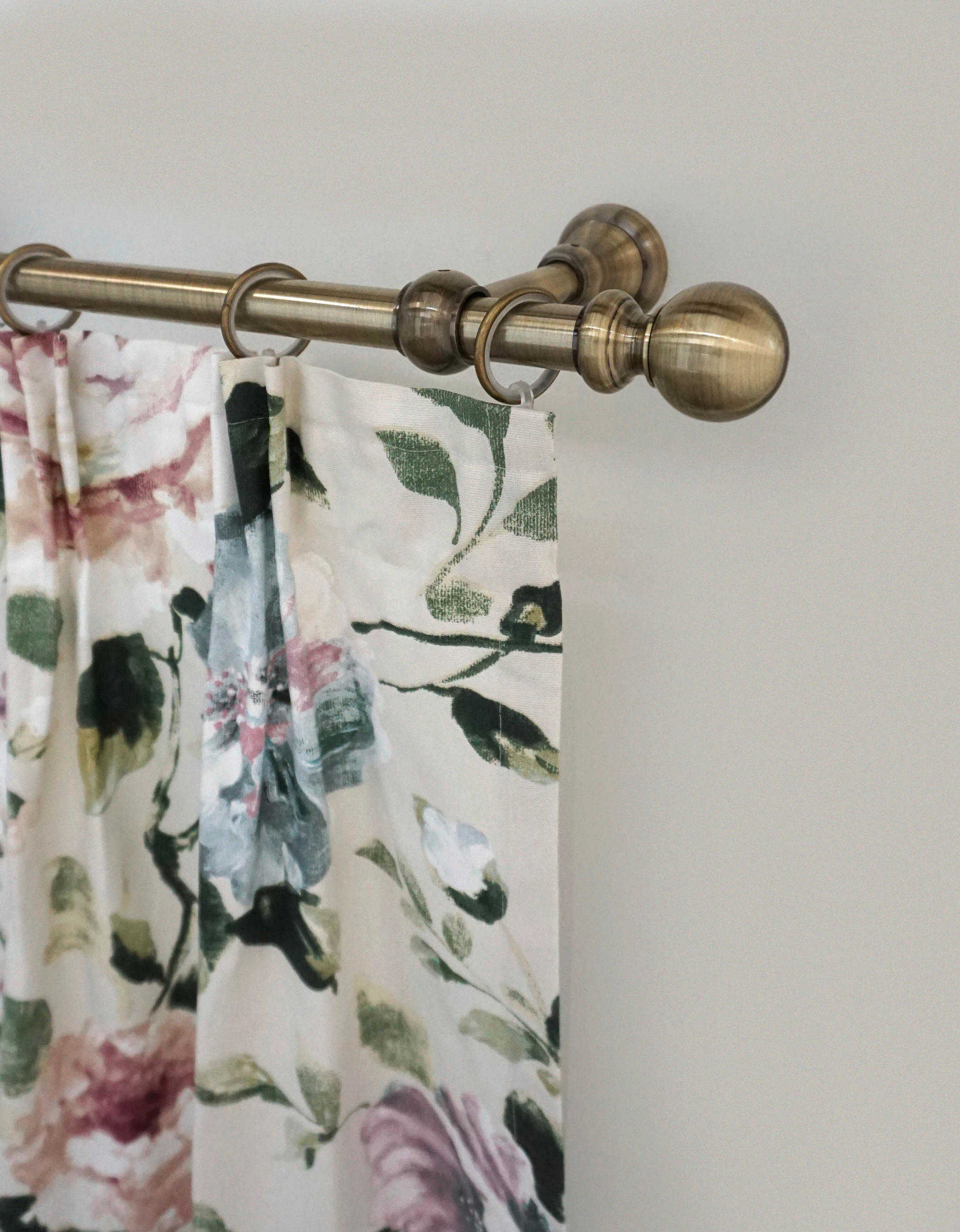 VORHANGSTANGE 110 cm  - Bronzefarben, KONVENTIONELL, Metall (110cm)