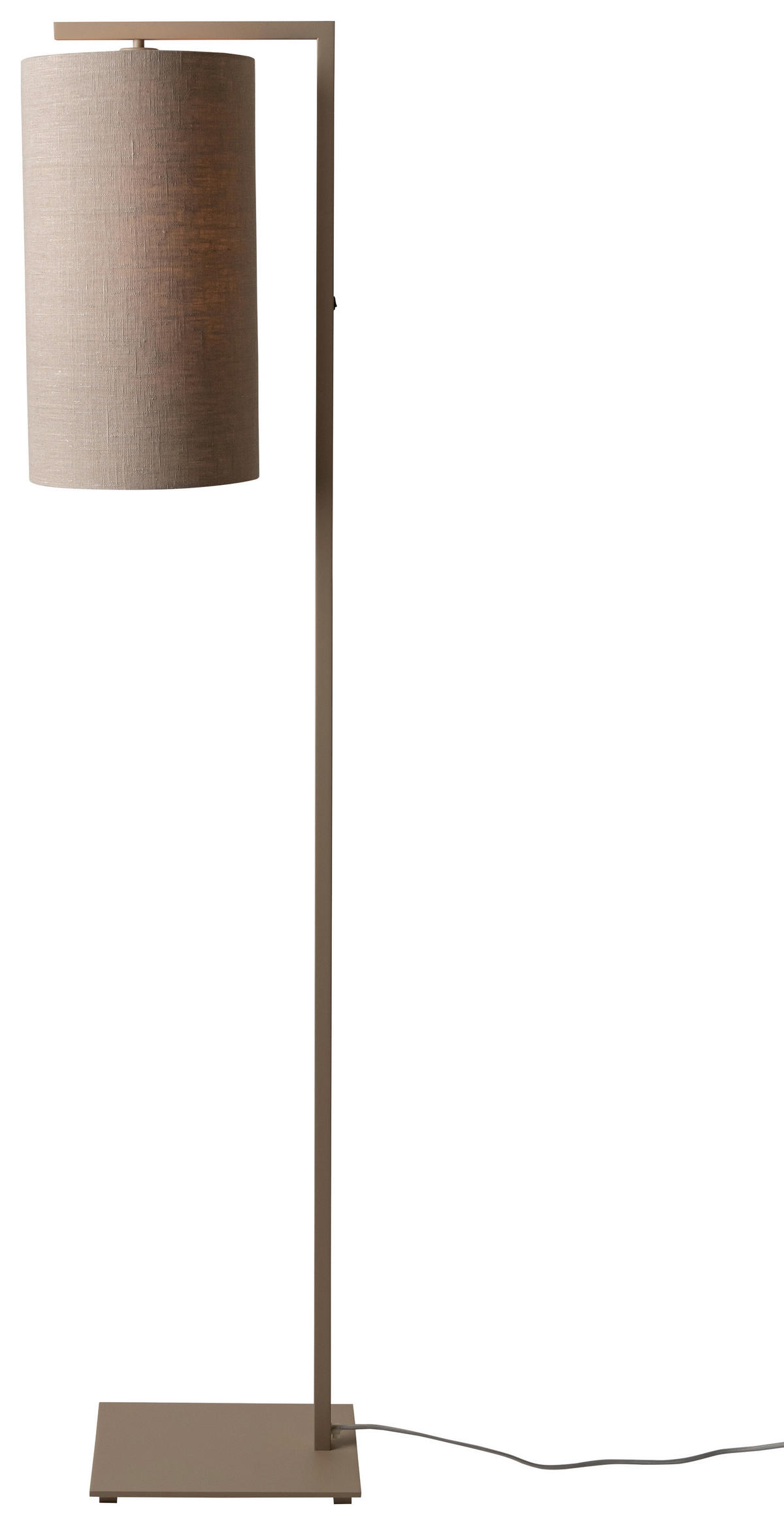 STOJACIA LAMPA, 30/160 cm  - béžovohnedá/piesková, Design, kov/textil (30/160cm) - It's about Romi