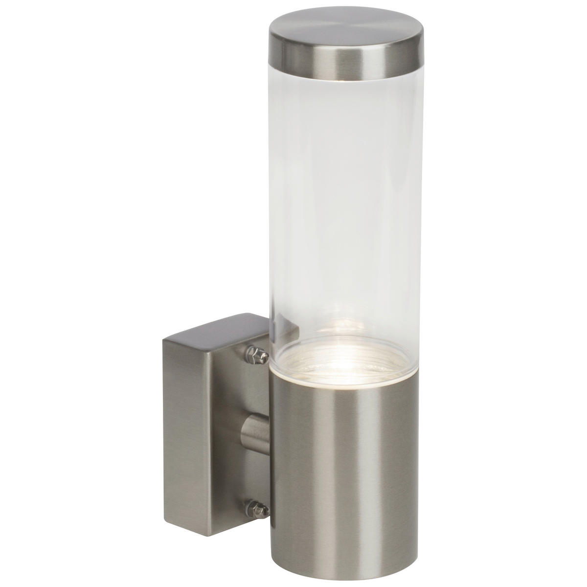 ZUNANJA STENSKA SVETILKA   6/22/11 cm            - barve nerjavečega jekla, Basics, kovina/umetna masa (6/22/11cm)