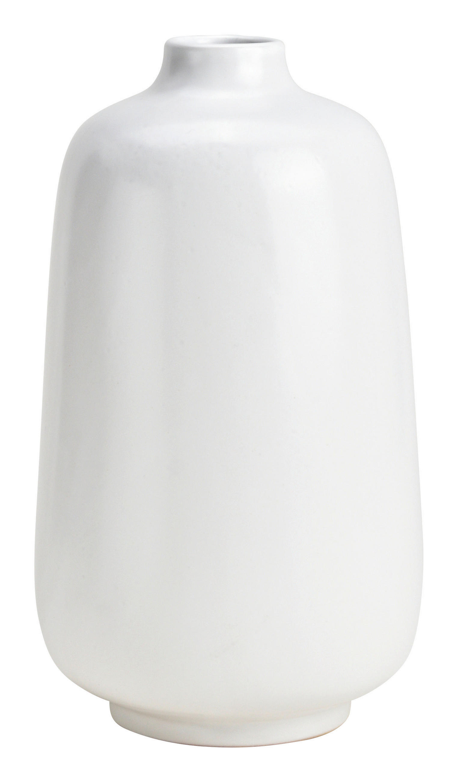 VASE 22 cm  - Weiß, Basics, Keramik (11/22/11cm)