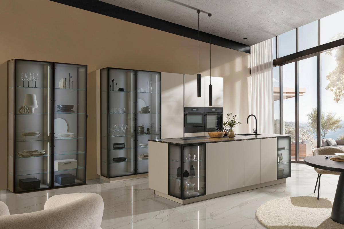 Bucătărie La Comandă   - cașmir, Design, material pe bază de lemn - Dieter Knoll