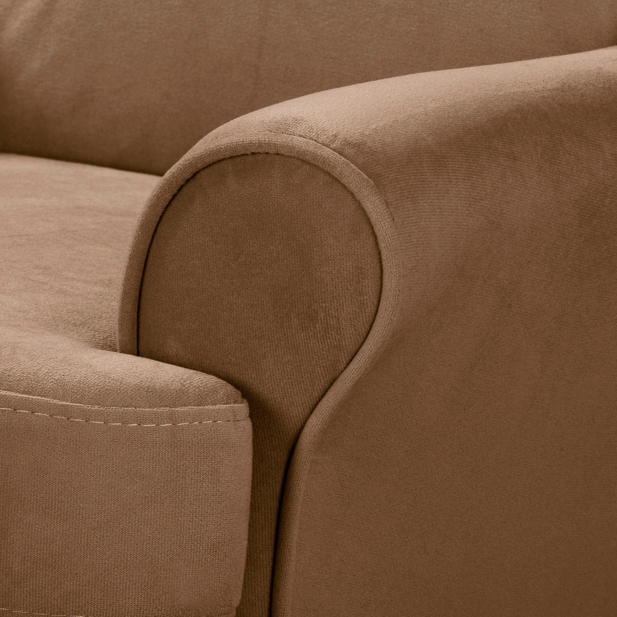 KINDERSESSEL Scandi Mini  - Dunkelbraun, Design, Textil (60/74/69cm) - Livetastic