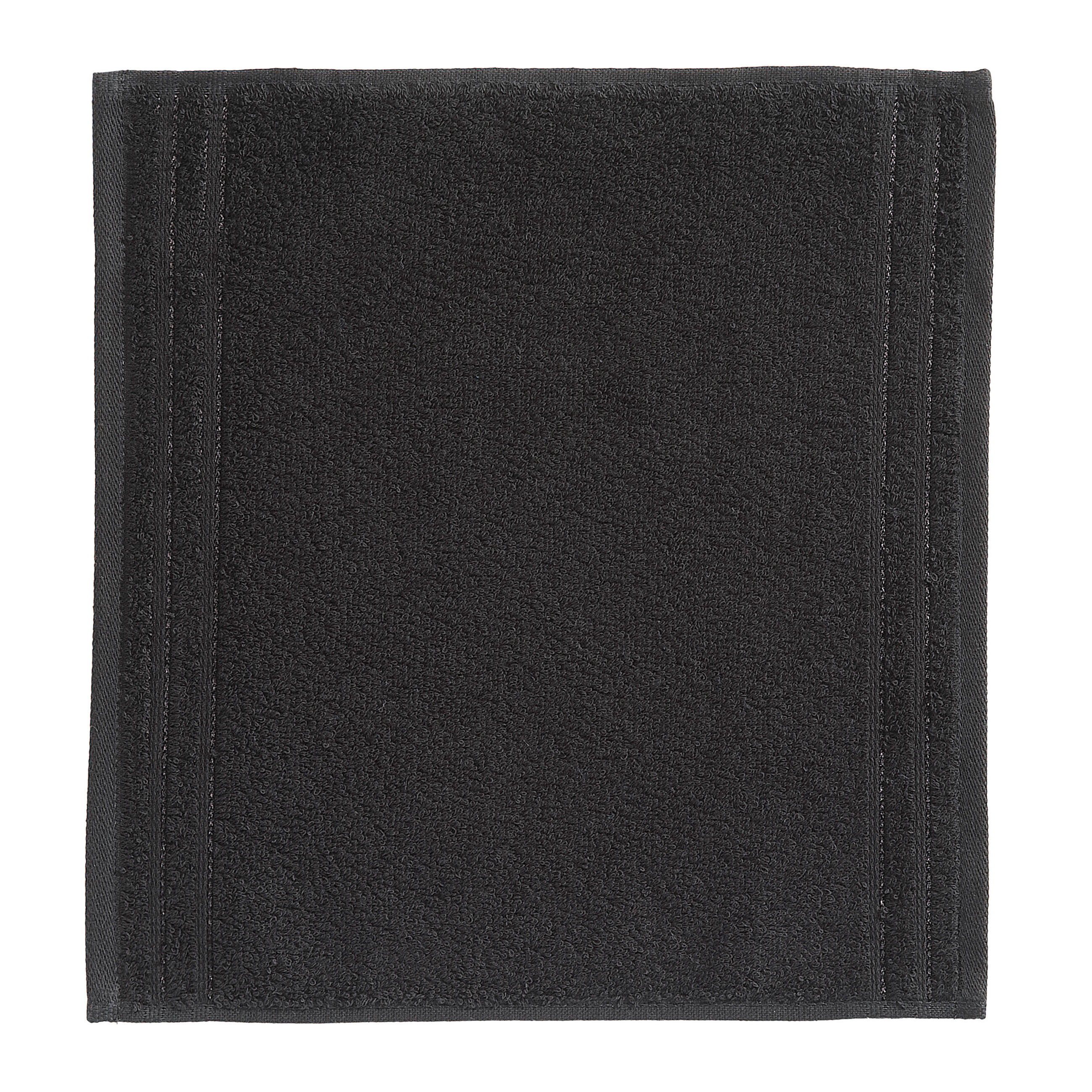 SEIFTUCH Calypson Feeling Schwarz 30/30 cm  - Schwarz, Basics, Textil (30/30cm) - Vossen