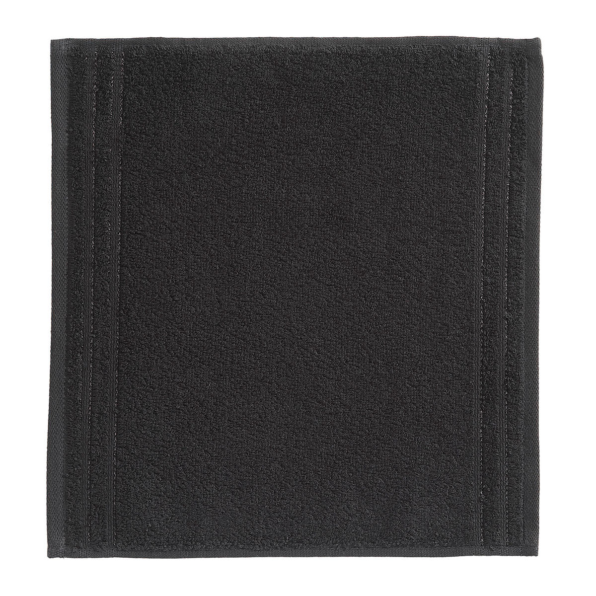 SEIFTUCH Calypson Feeling Schwarz 30/30 cm  - Schwarz, Basics, Textil (30/30cm) - Vossen