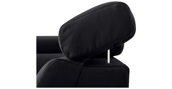 ECKSOFA  in Mikrofaser Schwarz  - Chromfarben/Schwarz, KONVENTIONELL, Textil/Metall (271/206cm) - Carryhome