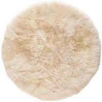 SCHAFFELL 160 cm Creme rechteckig  - Creme, Natur, Leder/Fell (160cm) - Linea Natura