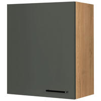 KÜCHENOBERSCHRANK 60/72/35 cm  in Grün, Eichefarben  - Eichefarben/Schwarz, MODERN, Holzwerkstoff/Metall (60/72/35cm) - Nobilia
