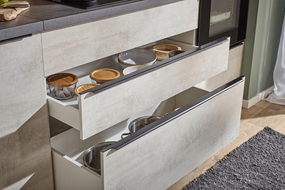 LADIČAR    - bijela/crna, Design, drvni materijal/plastika (110/94/60cm) - MID.YOU