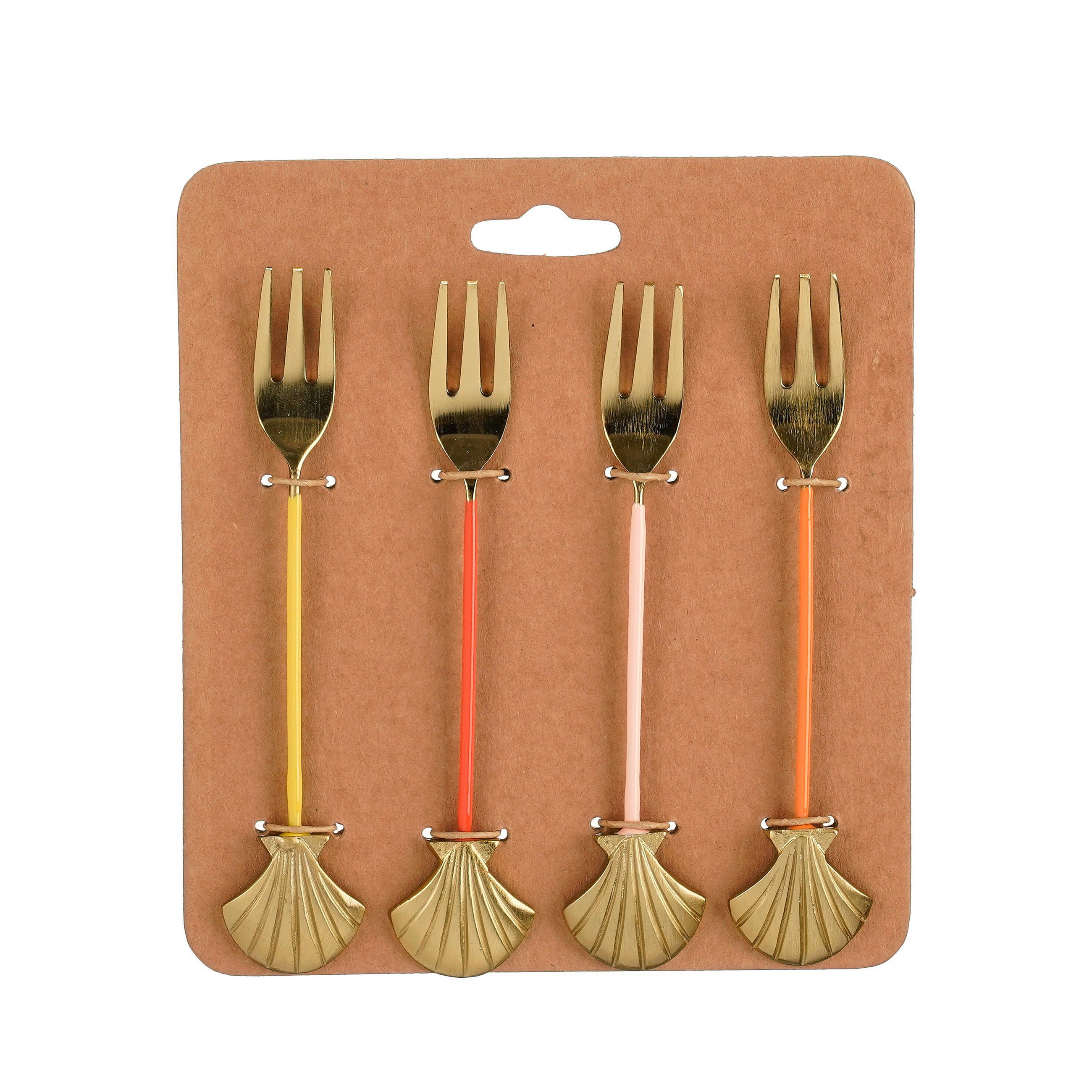 SET VILICA - narančasta/pink, Basics, metal (15.5cm)