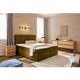 BOXSPRINGBETT 180/200 cm  in Goldfarben  - Goldfarben/Schwarz, Design, Kunststoff/Textil (180/200cm) - Xora