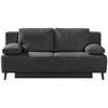 SCHLAFSOFA in Cord Grau  - Schwarz/Grau, Modern, Textil/Metall (197/92/88cm) - Novel