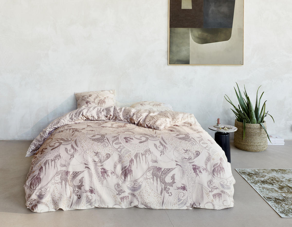 WENDEBETTWÄSCHE SS22 Satin  - Lila, KONVENTIONELL (155/220cm) - Essenza