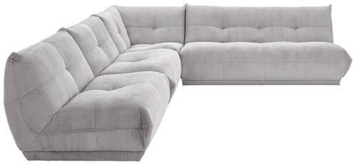 ECKSOFA in Cord Grau  315/285 cm  - Grau, Trend, Textil (315/285cm) - Livetastic