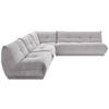 ECKSOFA in Cord Grau  - Grau, Trend, Textil (315/285cm) - Livetastic