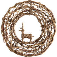 TÜRKRANZ 48/12 cm   - Braun/Naturfarben, Trend, Holz (48/12cm) - X-Mas