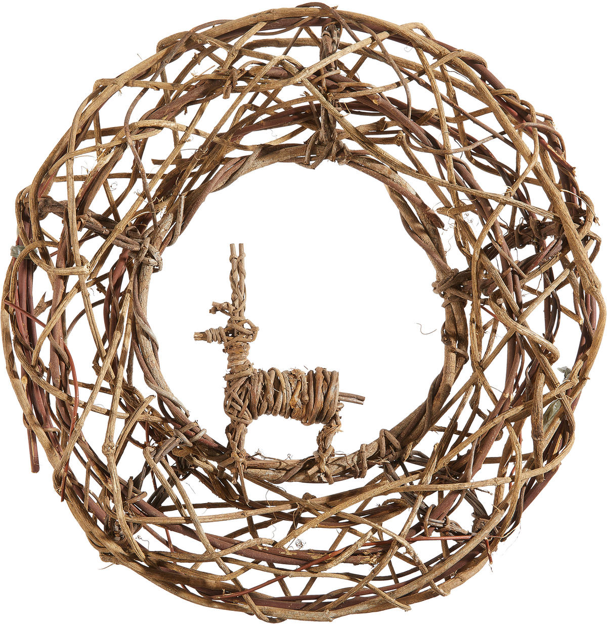 TÜRKRANZ 48/12 cm   - Braun/Naturfarben, Trend, Holz (48/12cm) - X-Mas