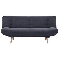 SCHLAFSOFA in Cord Dunkelgrau  - Dunkelgrau/Naturfarben, Design, Holz/Textil (188/88/86cm) - MID.YOU