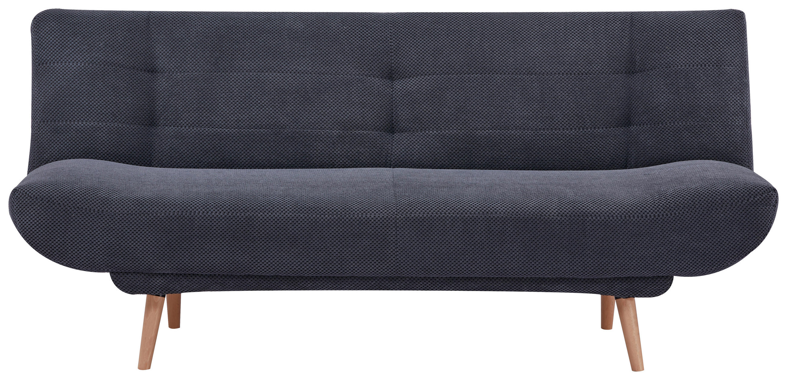 MID.YOU ROZKLADACIA POHOVKA, textil, tmavosivá