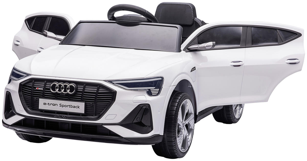 ELEKTRO-KINDERAUTO AUDI E-TRON  - Weiß, KONVENTIONELL, Kunststoff (108/60/47cm)
