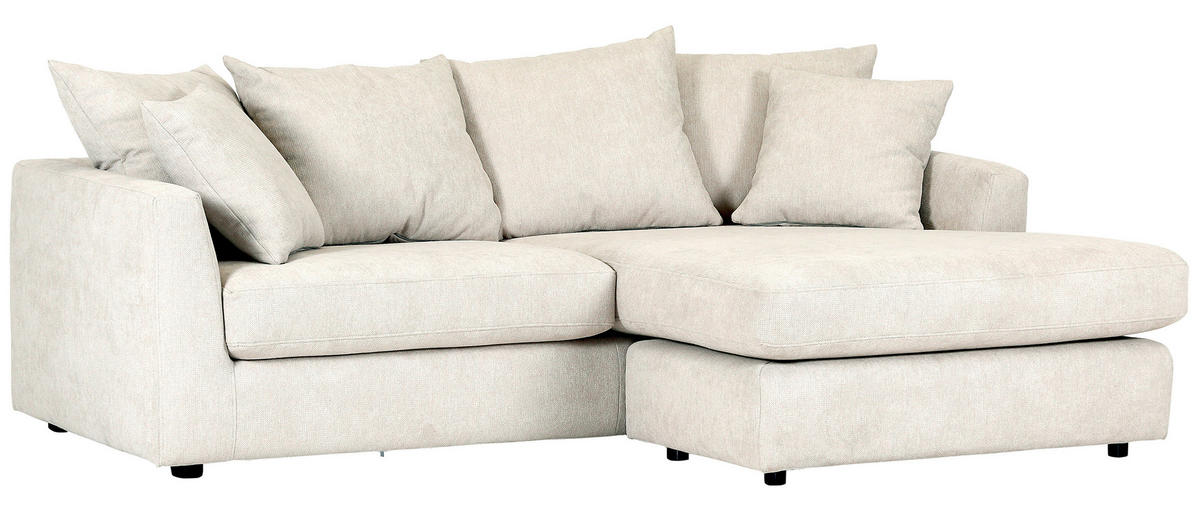 HÖRNSOFFA i flatväv cremefärgad  - svart/cremefärgad, Design, textil/plast (235/175cm) - MID.YOU