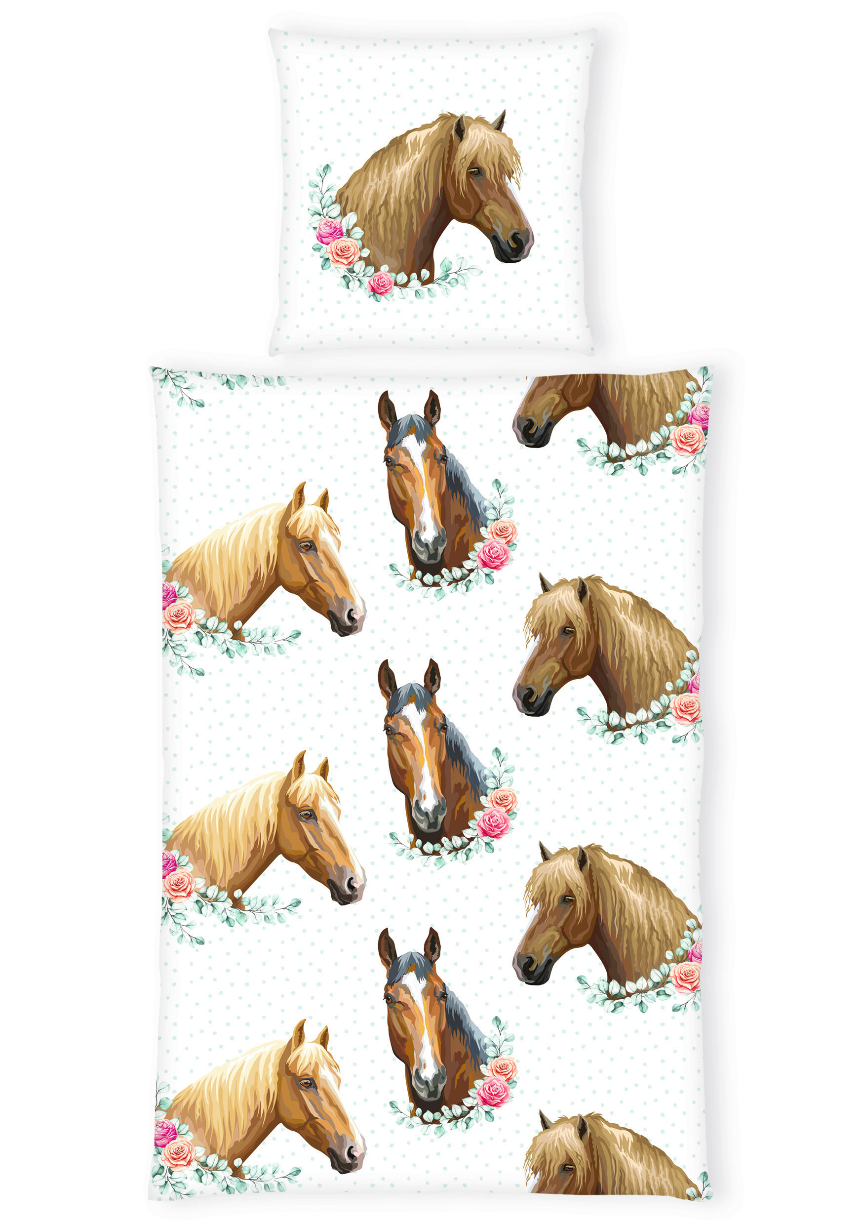 POVLEČENÍ PRO MLÁDEŽ, renforcé, hnědá, vícebarevná, bílá, 135/200 cm - bílá/vícebarevná, Basics, textil (135/200cm) - Herding