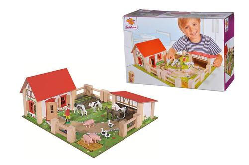 Bauernhofset - Multicolor, Basics, Holz (14,3/38/25,3cm) - Simba
