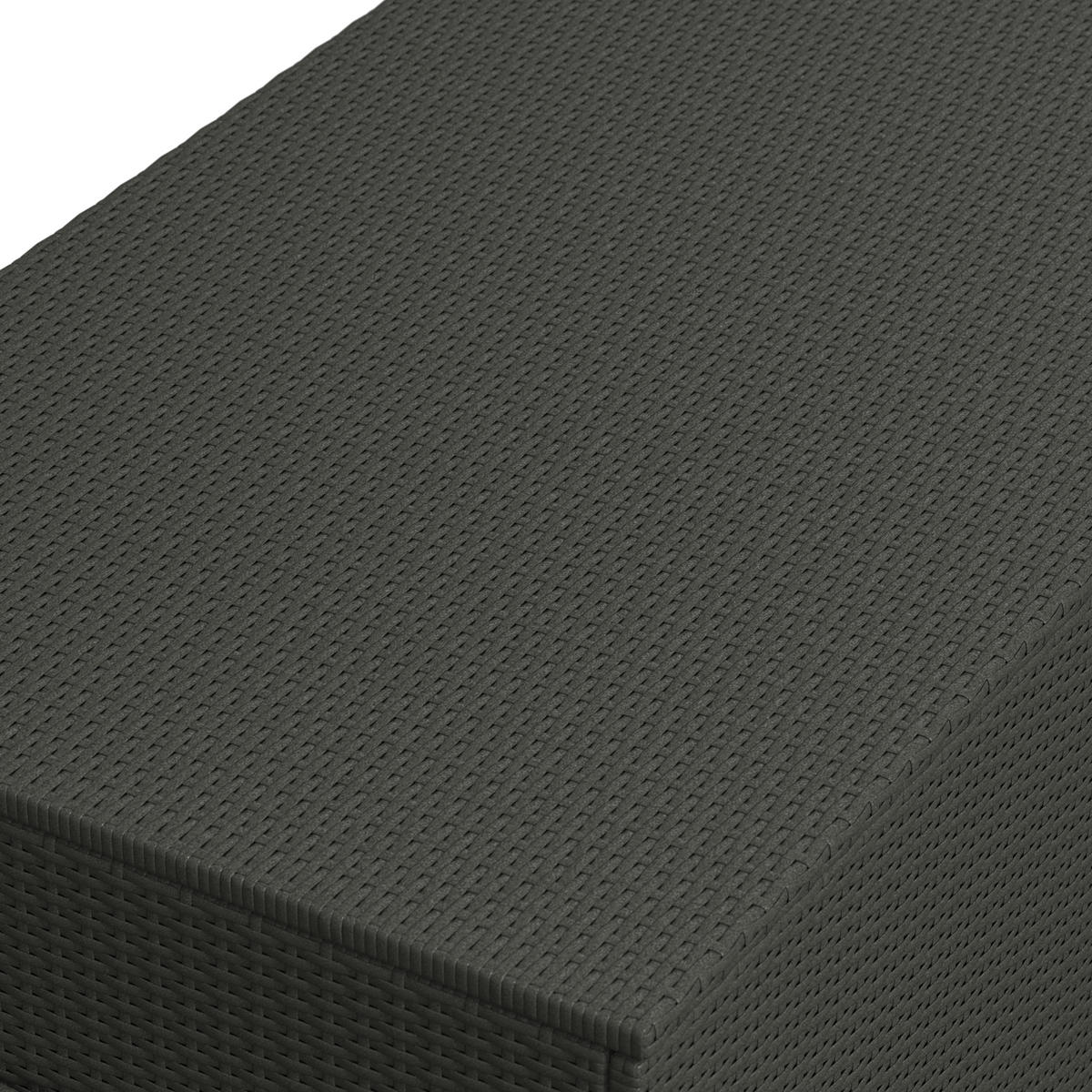 KISSENBOX 155/95/81 cm  - Schwarz, MODERN, Kunststoff/Textil (155/95/81cm) - Ambia Garden