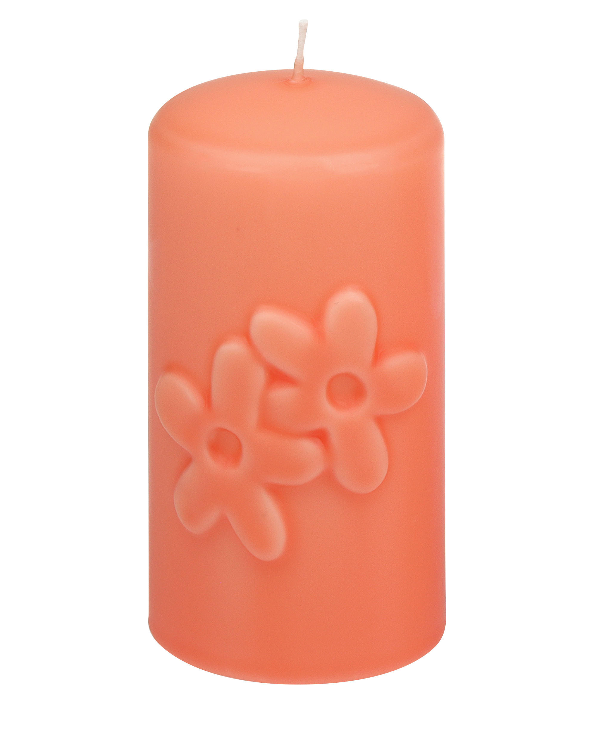 KERZE - Koralle, Trend, Naturmaterialien (5,7/11cm)