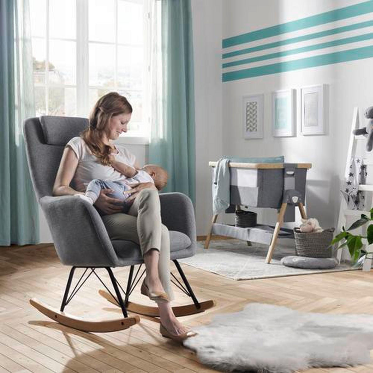 STILLSTUHL - Eichefarben/Schwarz, Lifestyle, Holz/Textil (68/107.5/87cm) - Jimmylee