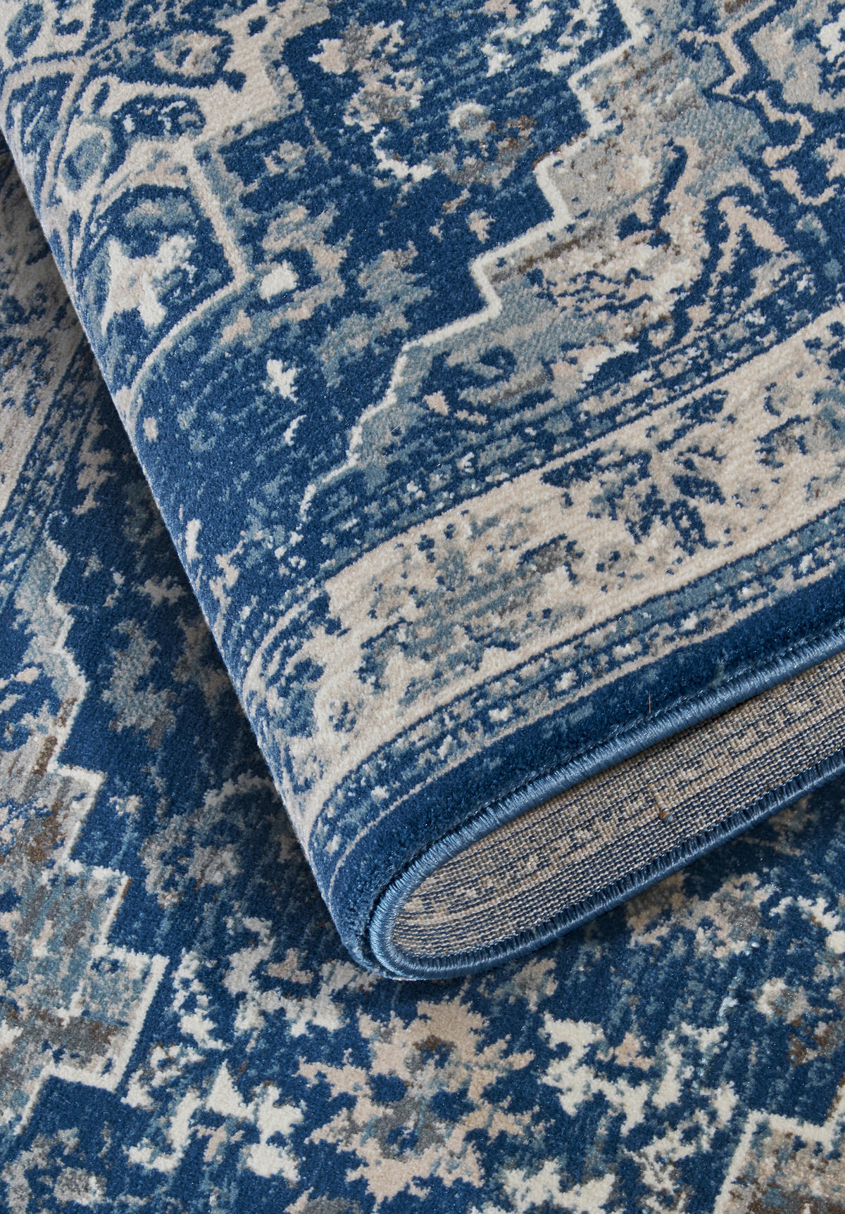 LÄUFER 80/240 cm Kollektion 1869 Blau, Creme  - Blau/Creme, Design, Kunststoff/Textil (80/240cm) - Villeroy & Boch