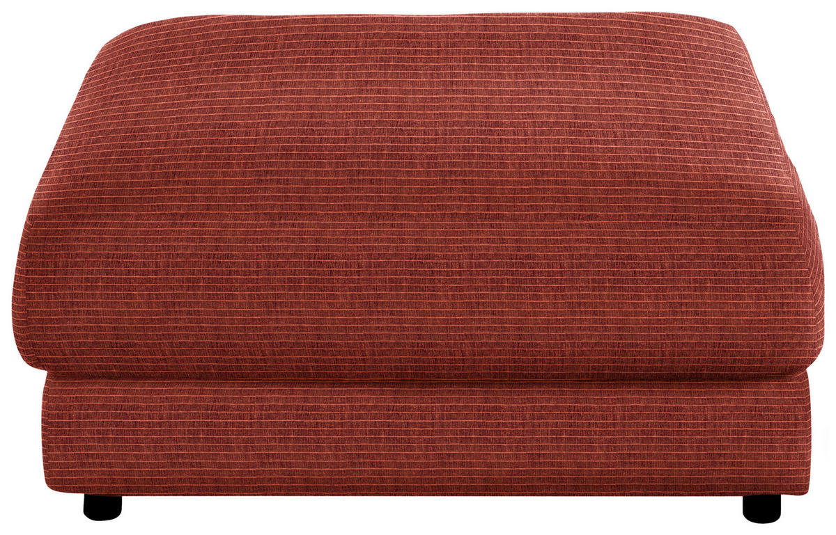 HOCKER in Textil Rostfarben  - Rostfarben/Schwarz, Design, Kunststoff/Textil (100/86/100cm) - Lomoco