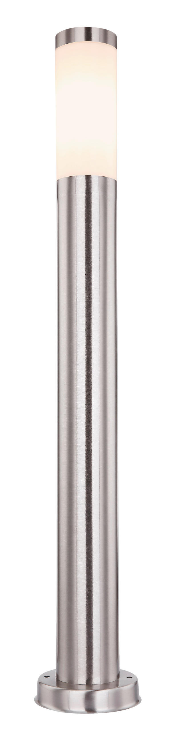 WEGELEUCHTE - Edelstahlfarben/Opal, Basics, Kunststoff/Metall (12,7/80cm) - Globo