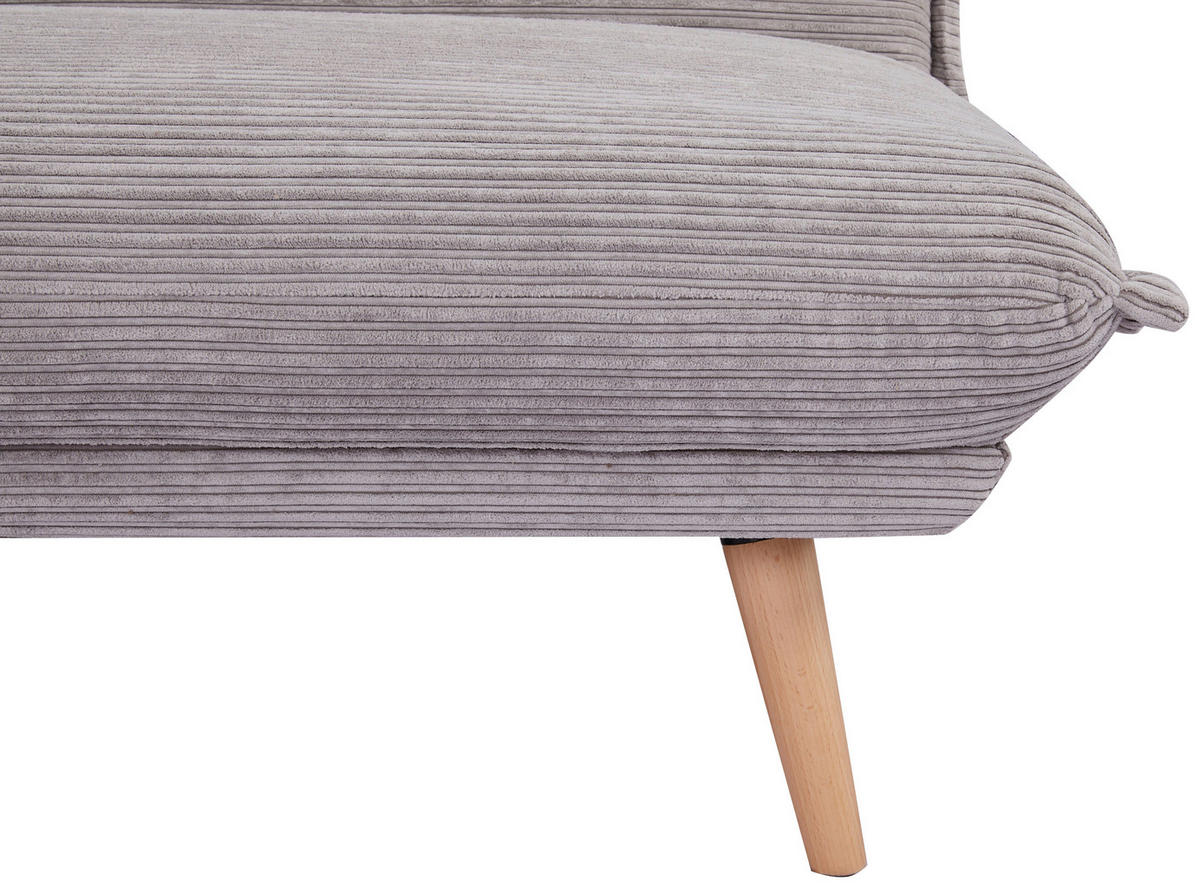 TROSJED NA RAZVLAČENJE tekstil  siva    - siva/prirodne boje, Design, tekstil/drvo (193/86/85cm) - Livetastic