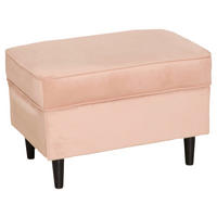 TABURETKA, textil, kartón, kompozitné drevo, 76/53/35 cm - čierna/pink, Basics, kartón/kompozitné drevo (76/53/35cm) - Niels Andersson