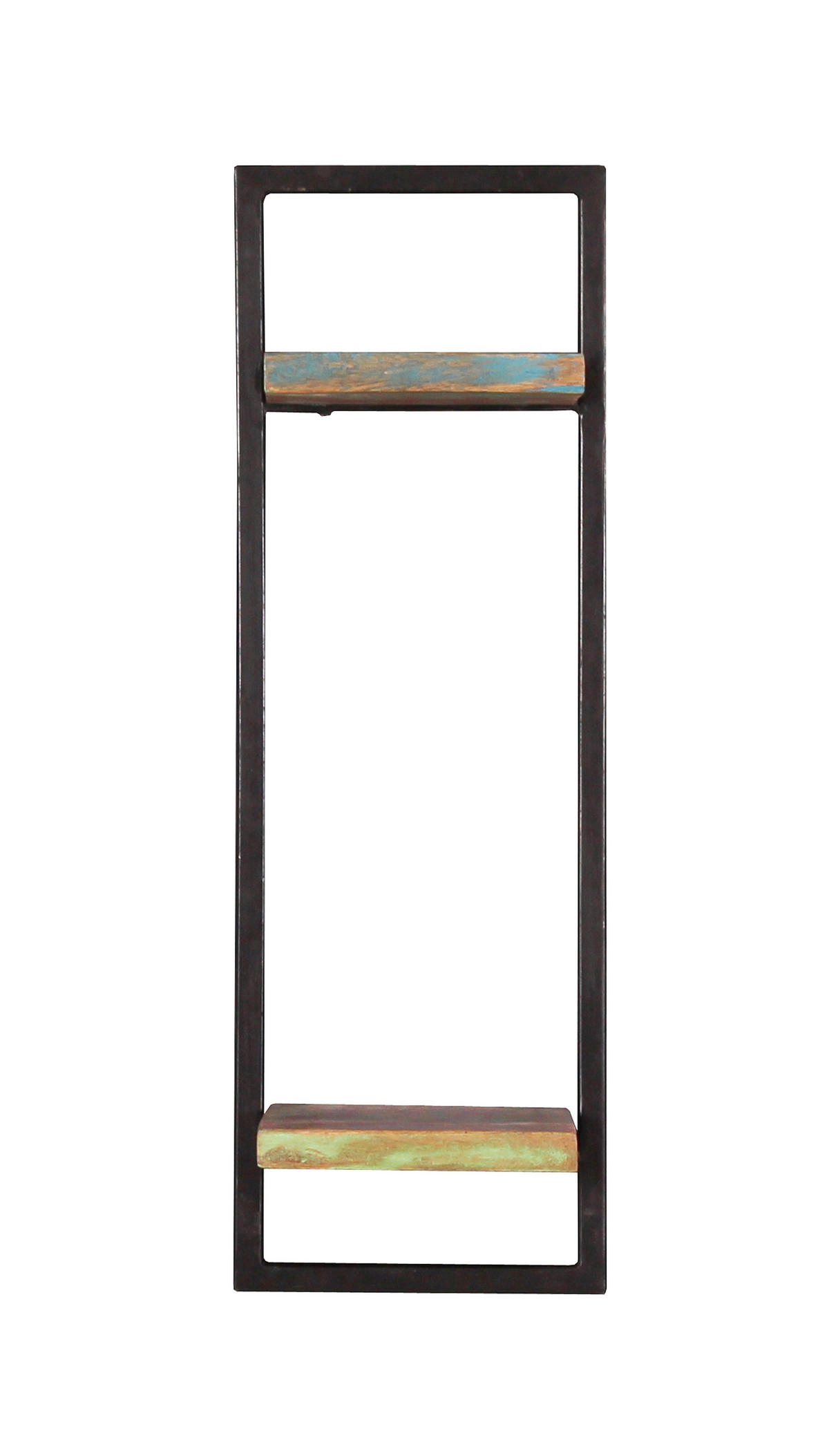 WANDREGAL 25/75/25 cm  - Multicolor/Schwarz, Design, Holz/Metall (25/75/25cm) - MID.YOU